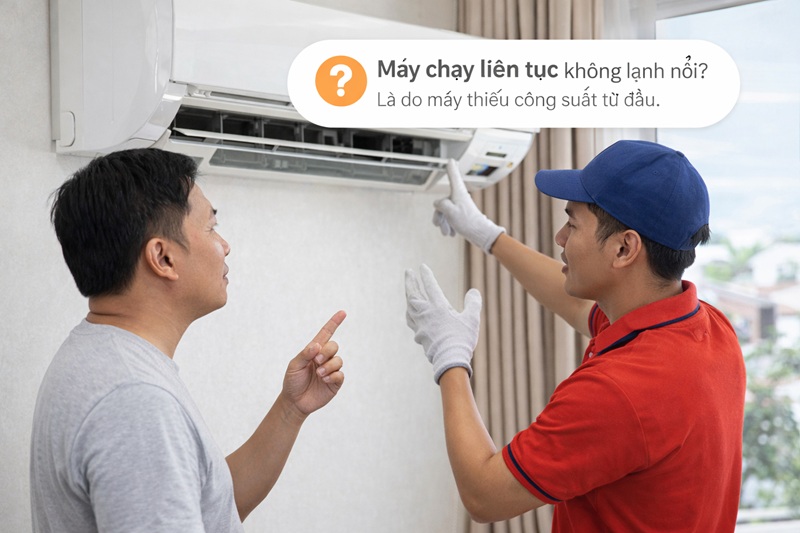 máy 2HP dùng cho phòng bao nhiêu mét vuông