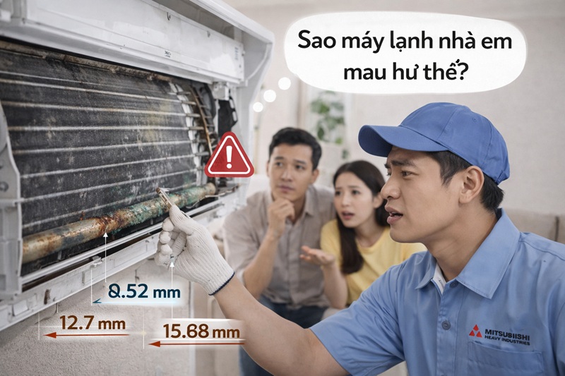 máy lạnh mau hư
