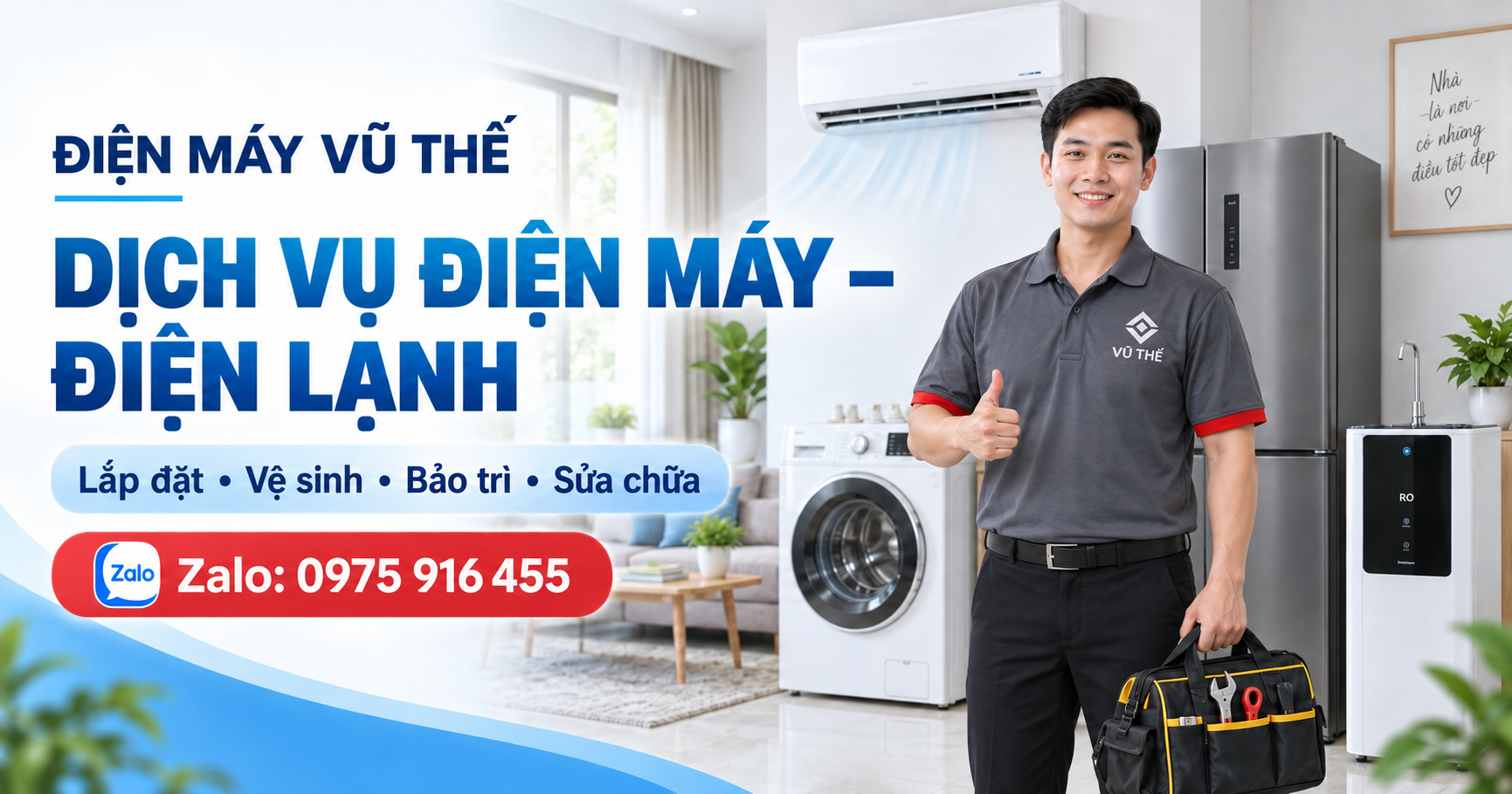 Dịch vụ điện lạnh Bình Phước – Điện Máy Vũ Thế